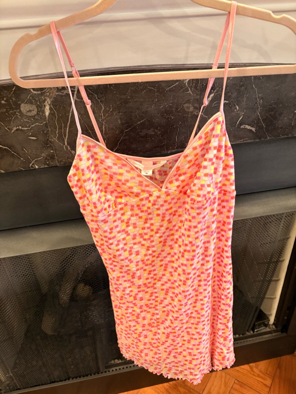Victoria's Secret Pink Multicolor Spaghetti-Strap Chemise